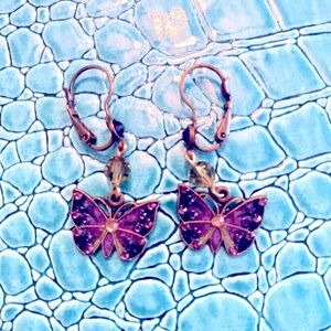 Butterfly Earrings By Anne Koplik Designs